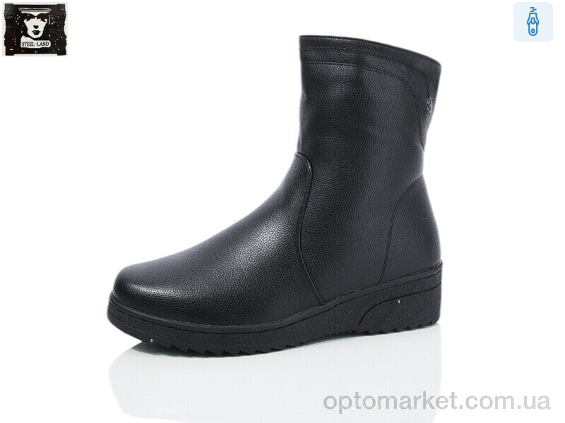 Купить Черевики жіночі A260-6 Steel Land чорний, фото 1