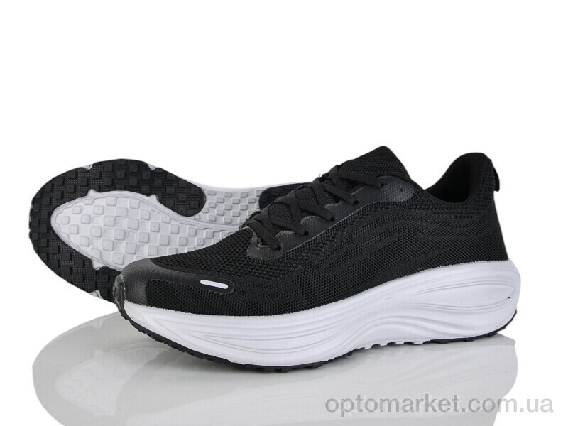 Купить Кросівки чоловічі A268-1 піна Run Life чорний, фото 1