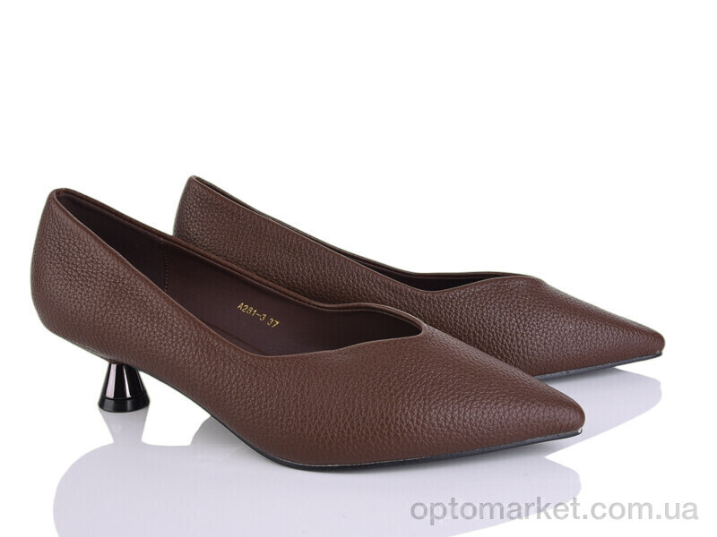 Купить Туфлі жіночі A281-3 Loretta коричневий, фото 1