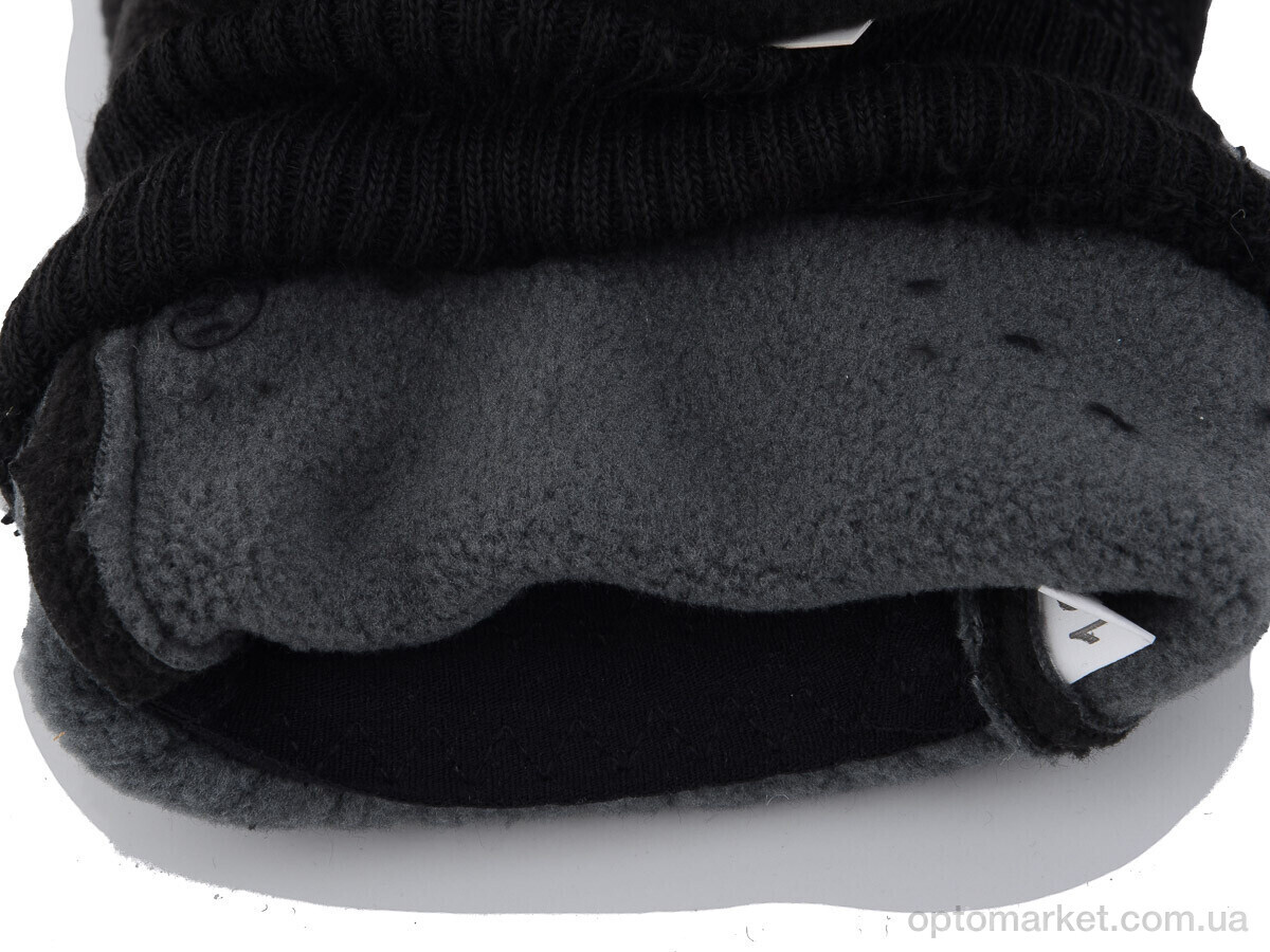 Купить Рукавички чоловічі A29-1M фліс Королева чорний, фото 3