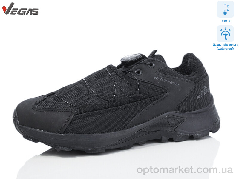 Купить Кросівки чоловічі A2922-1 термо Supo чорний, фото 1