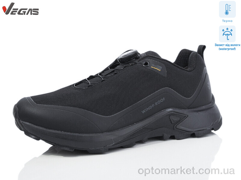 Купить Кросівки чоловічі A2935-1 термо Supo чорний, фото 1