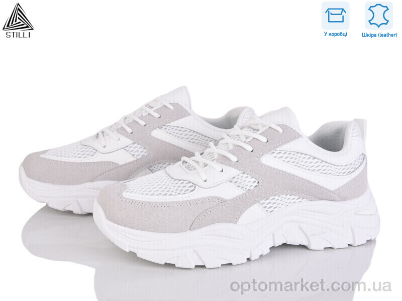 Купить Кросівки жіночі A300-3 шкіра піна Stilli білий, фото 1
