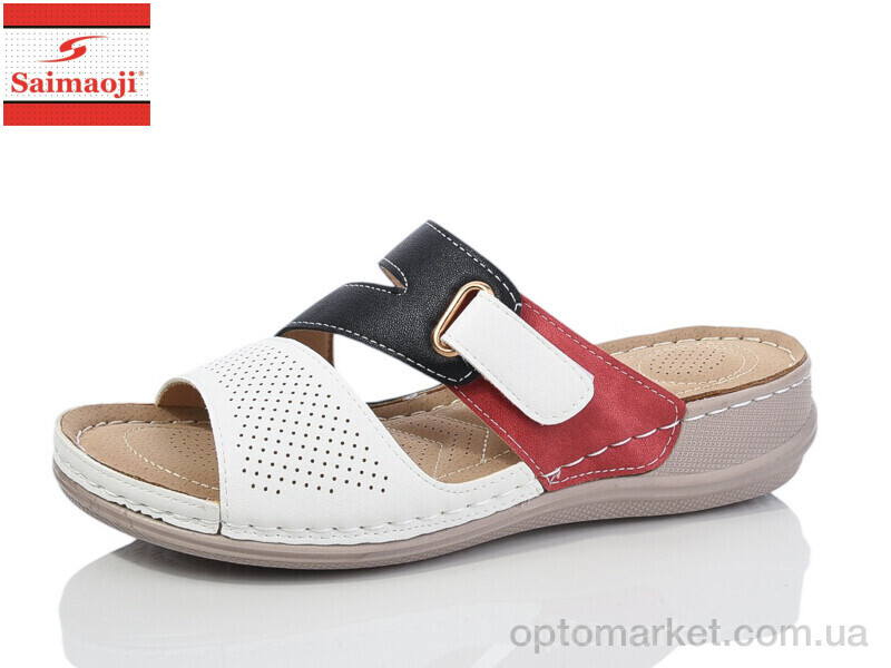 Купить Шльопанці жіночі A303-1 Saimaoji чорний, фото 1