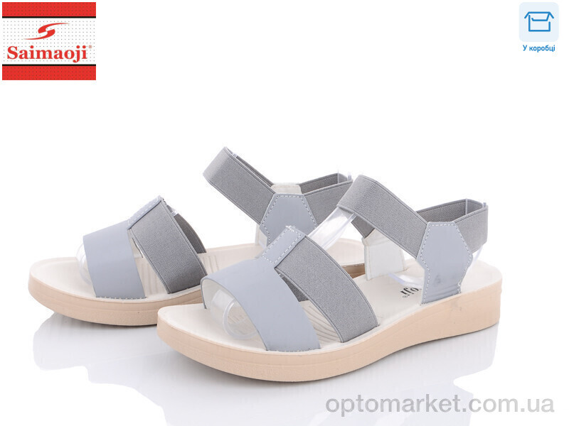 Купить Босоніжки жіночі A3107-7 Saimaoji сірий, фото 1
