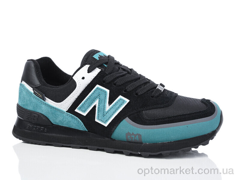 Купить Кросівки чоловічі A3160-6 N.w balance чорний, фото 2