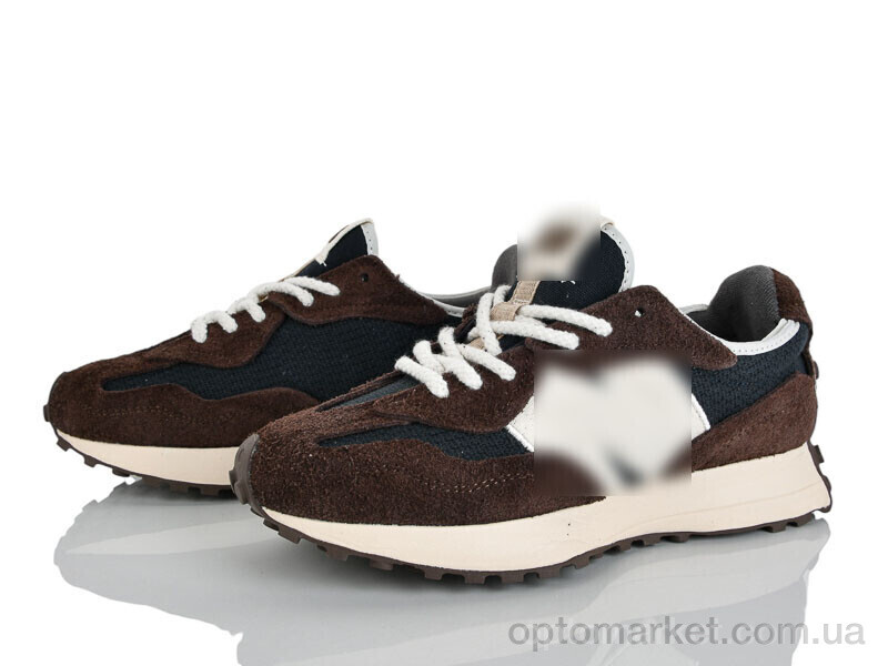 Купить Кросівки чоловічі A327-4 N.w balance коричневий, фото 1