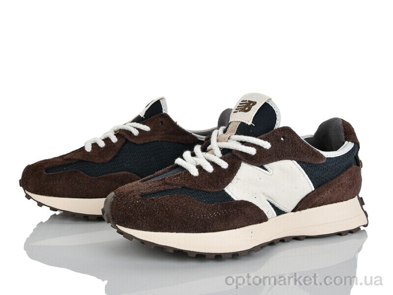 Купить Кросівки чоловічі A327-4 N.w balance коричневий, фото 2