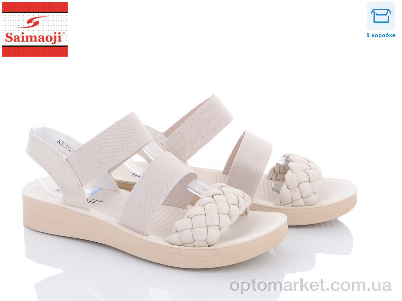 Купить Босоніжки жіночі A3305-6 Saimaoji бежевий, фото 1
