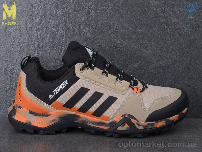 Купить Кросівки чоловічі A3312-8 термо A.idas бежевий, фото 3