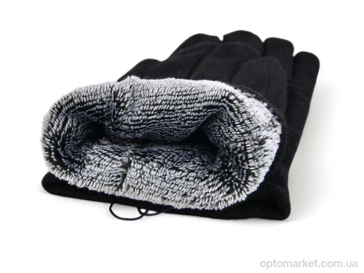 Купить Рукавички чоловічі A36-04 black Number one чорний, фото 2