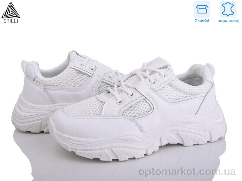 Купить Кросівки жіночі A400-2 шкіра піна Stilli білий, фото 1