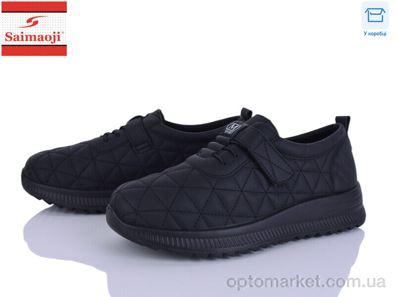 Купить Кросівки жіночі A5-1 Saimaoji чорний, фото 1