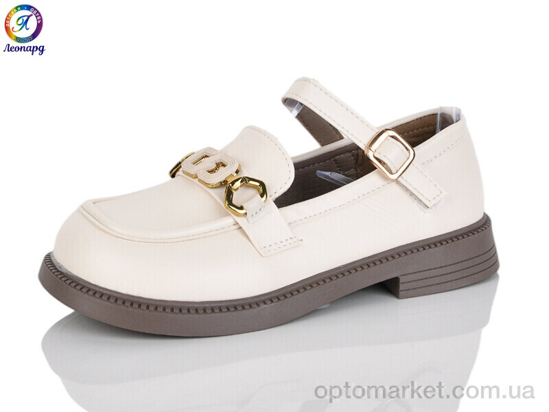 Купить Туфлі дитячі A5-13A Леопард бежевий, фото 1