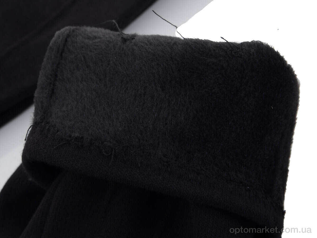 Купить Рукавички чоловічі A5 black трикотаж RuBi чорний, фото 3