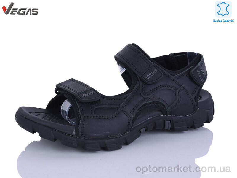 Купить Сандалі чоловічі A508-1 Vegas чорний, фото 1