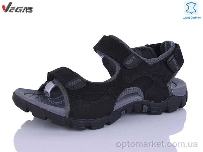 Купить Сандалі чоловічі A508-2 Vegas чорний, фото 1