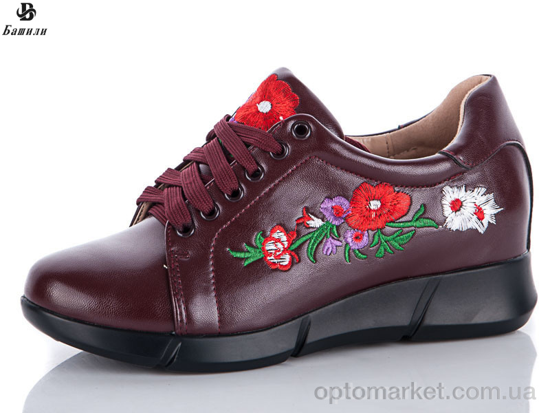 Купить Кроссовки женские A5399-4 Башили бордовый, фото 1