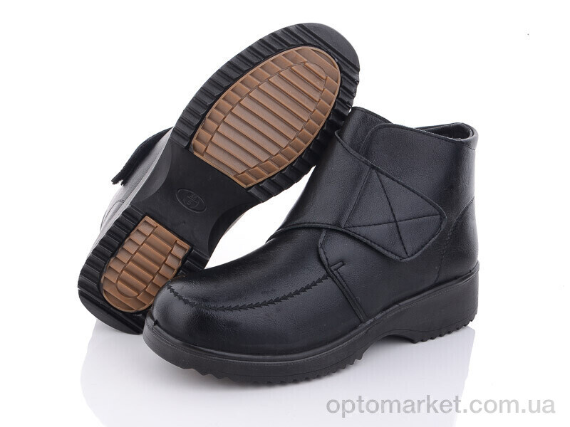 Купить Черевики жіночі A55 Minghong чорний, фото 2