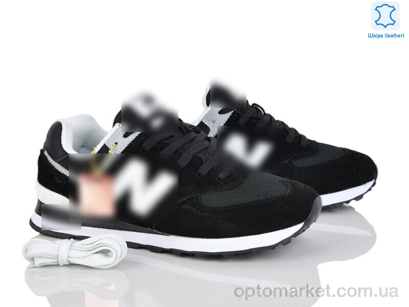 Купить Кросівки чоловічі A573-13 N.w balance чорний, фото 1