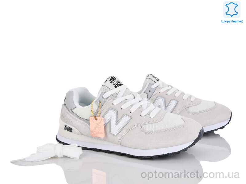 Купить Кросівки чоловічі A573-8 N.w balance бежевий, фото 2