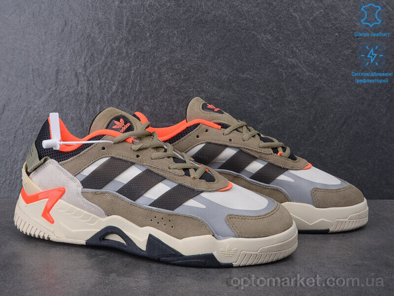 Купить Кросівки чоловічі A575-1 світловідбивач A.idas хакі, фото 3