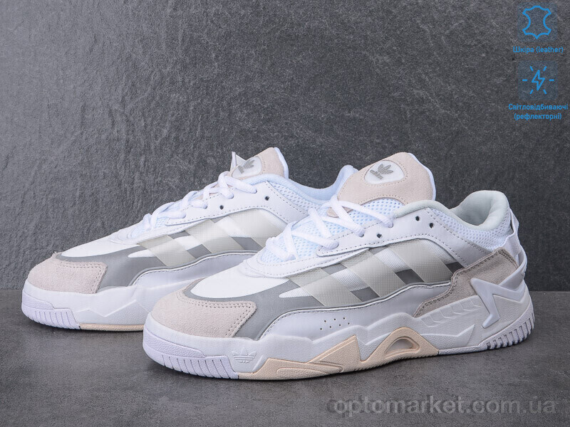 Купить Кросівки чоловічі A575-3 світловідбивач A.idas білий, фото 3