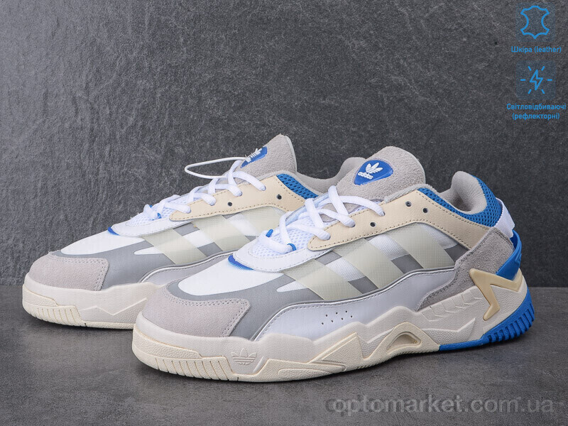 Купить Кросівки чоловічі A575-6 світловідбивач A.idas білий, фото 3