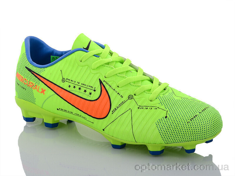 Купить Футбольне взуття чоловічі A588A-5 N.ke зелений, фото 2