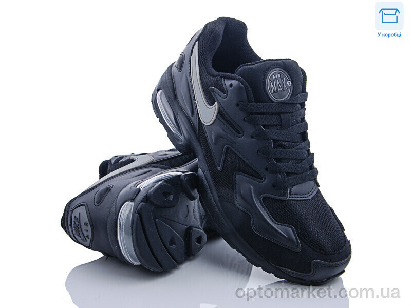 Купить Кросівки чоловічі A594-1 N.ke чорний, фото 1