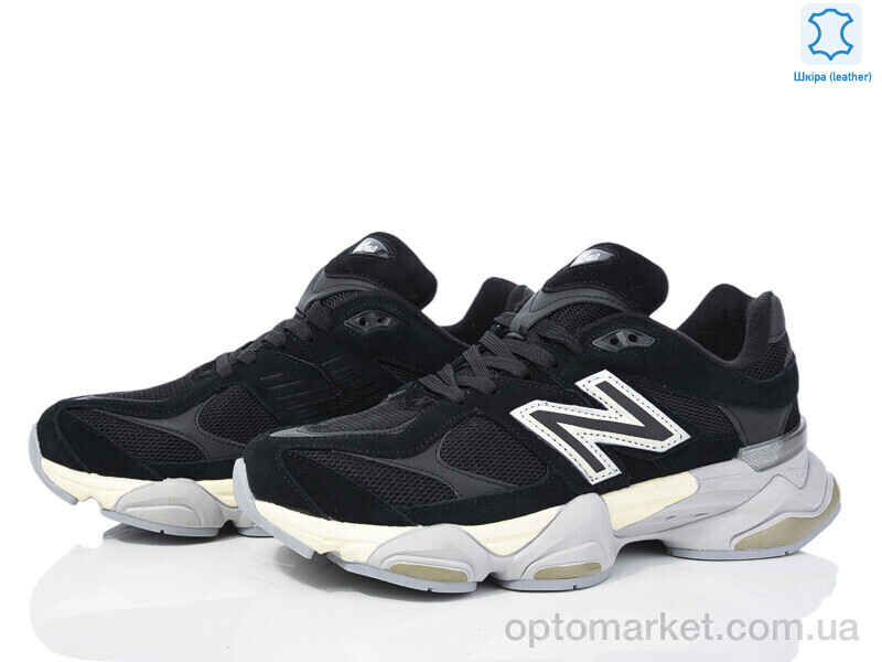 Купить Кросівки чоловічі A606-11 N.w balance чорний, фото 2