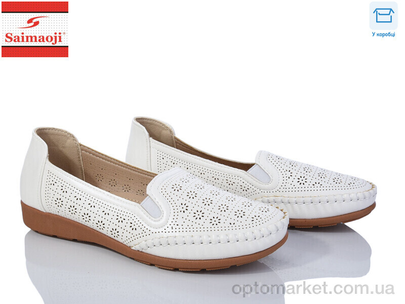 Купить Туфлі жіночі A61-6 Saimaoji білий, фото 1