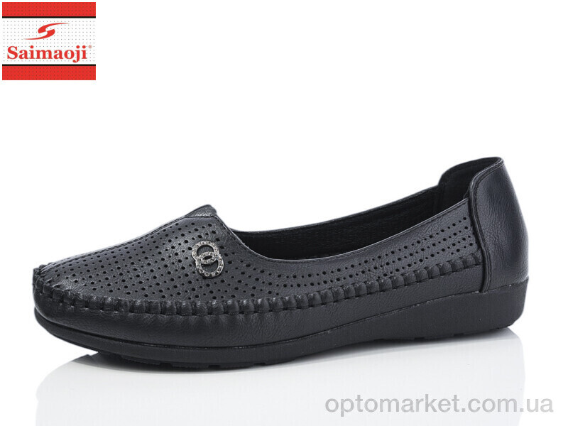 Купить Туфлі жіночі A63-1 Saimaoji чорний, фото 1