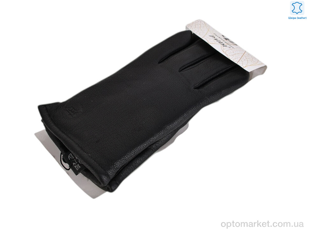 Купить Рукавички чоловічі A63-2 black олень Paidi чорний, фото 1