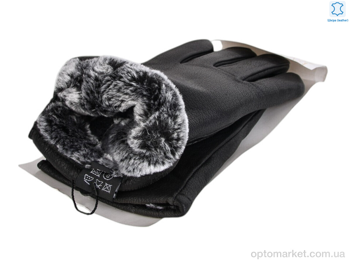Купить Рукавички чоловічі A63-2 black олень Paidi чорний, фото 2
