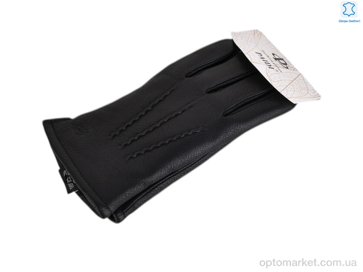 Купить Рукавички чоловічі A63-6 black олень Paidi чорний, фото 1