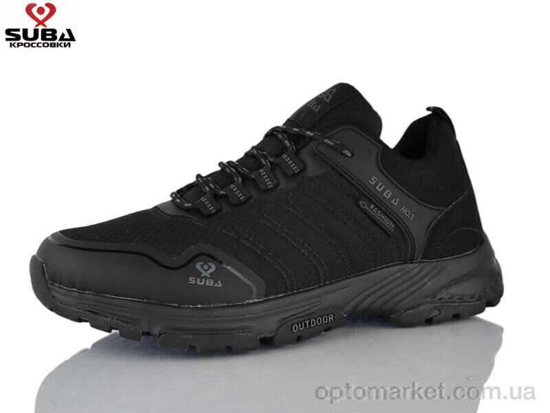 Купить Кросівки чоловічі A6580-01 термо Suba чорний, фото 1