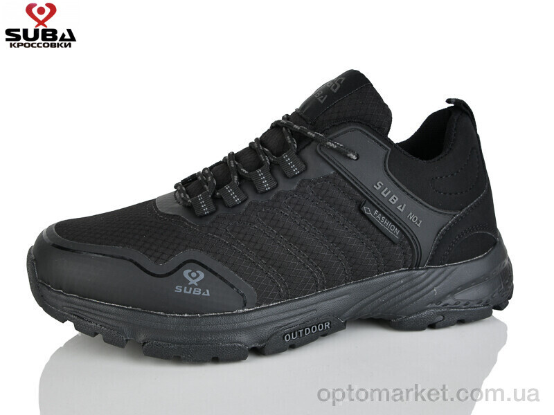 Купить Кросівки чоловічі A6580-1 термо Suba чорний, фото 1
