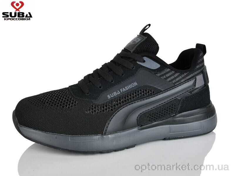 Купить Кросівки чоловічі A6611-1 піна Suba чорний, фото 1