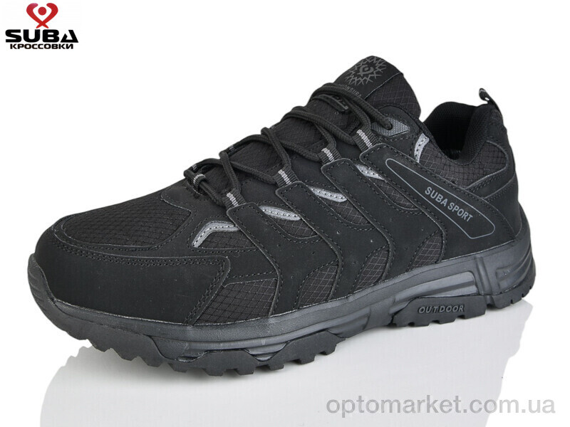 Купить Кросівки чоловічі A6620-1 термо Suba чорний, фото 1