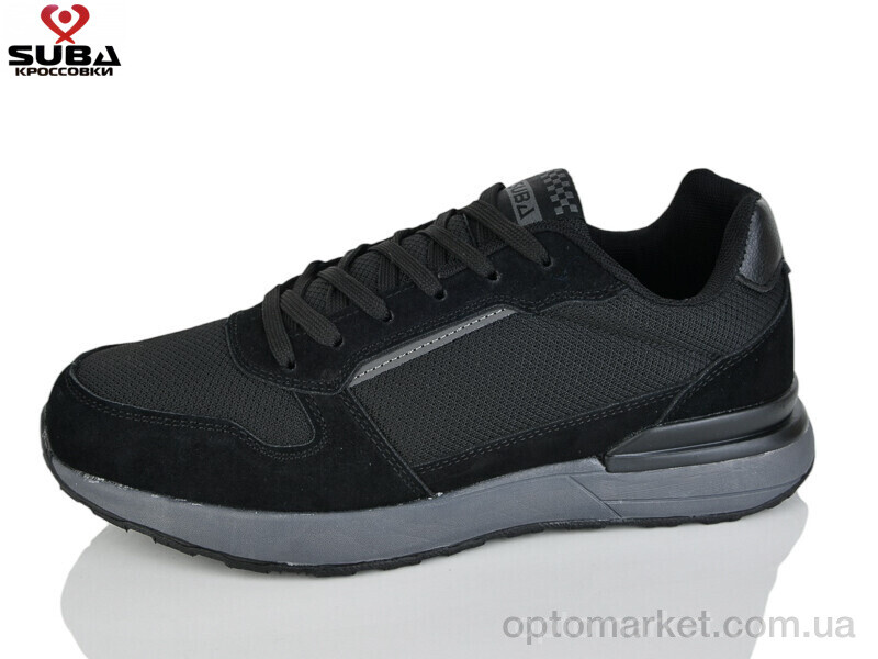 Купить Кросівки чоловічі A6639-1 піна Suba чорний, фото 1