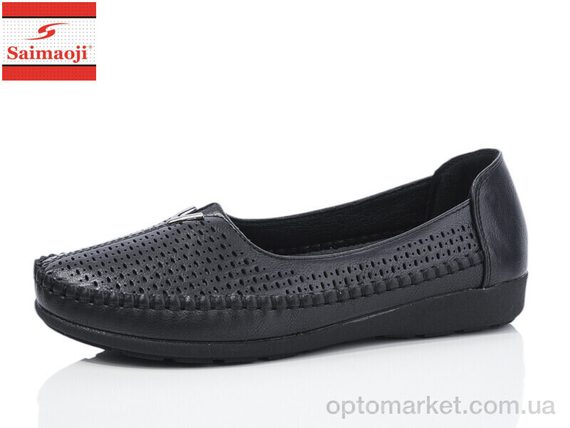 Купить Туфлі жіночі A68-1 Saimaoji чорний, фото 1