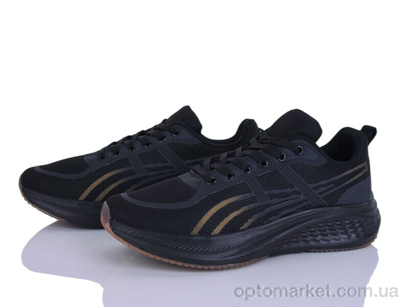 Купить Кросівки чоловічі A681-3 KMB чорний, фото 1