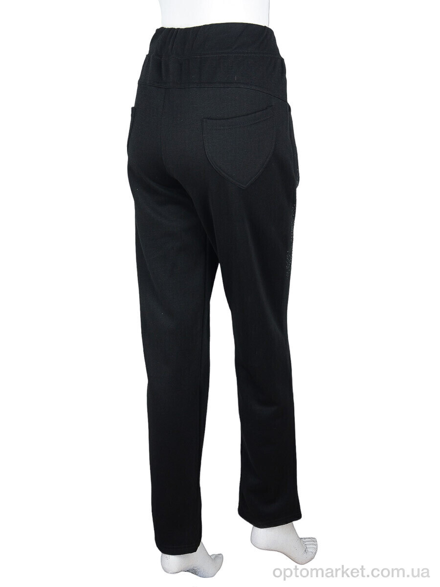 Купить Спортивні штаны жіночі A682 black флис (04890) Lanol чорний, фото 2
