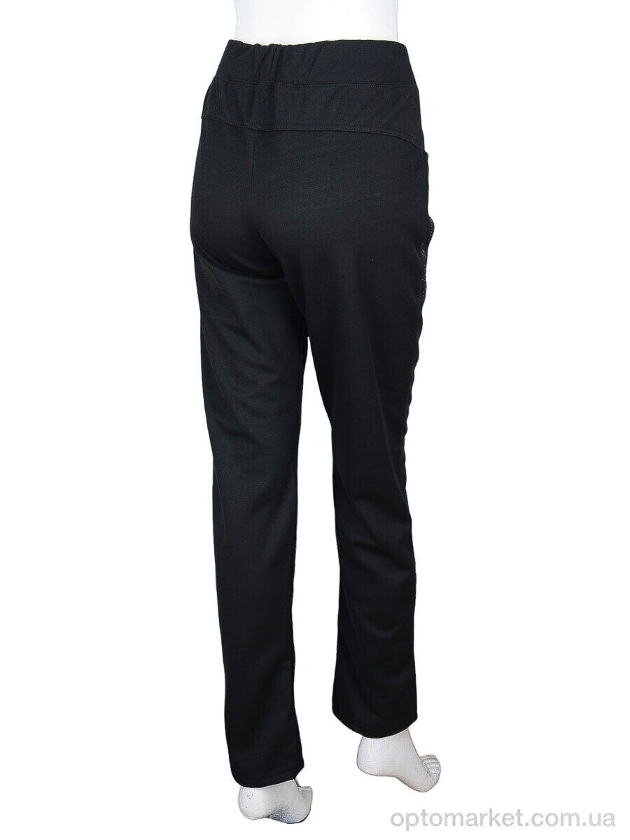 Купить Спортивні штаны жіночі A683 black флис (04892) Lanol чорний, фото 2