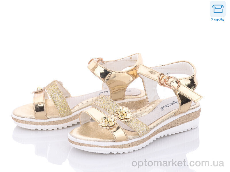 Купить Босоніжки дитячі A7-17 Yalike золотий, фото 1
