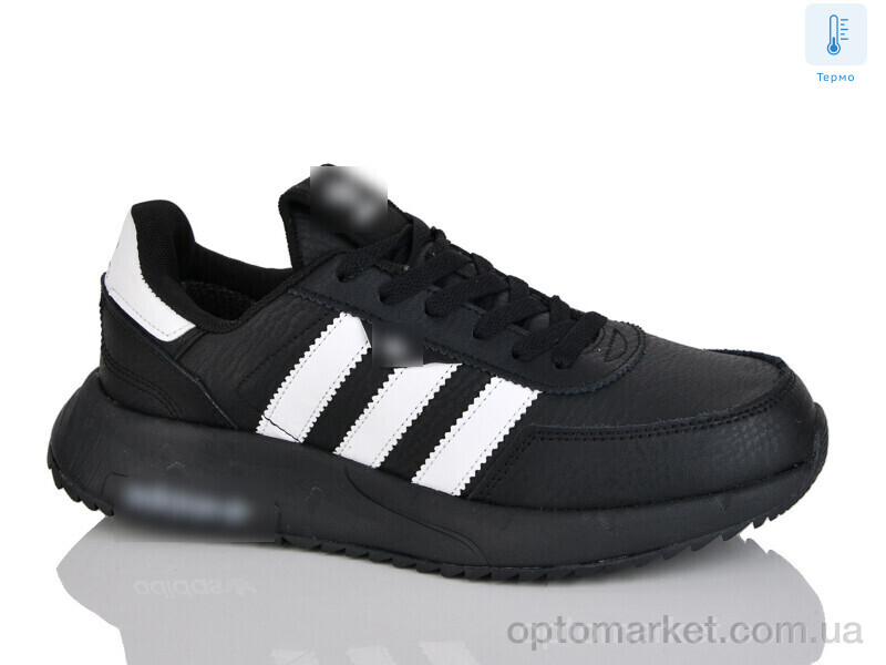 Купить Кросівки чоловічі A723-1 термо A.idas чорний, фото 1