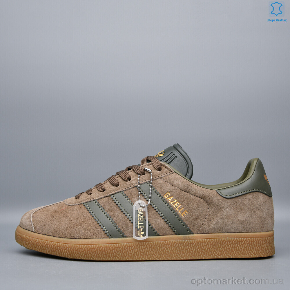 Купить Кросівки чоловічі A7676-3 A.idas хакі, фото 3