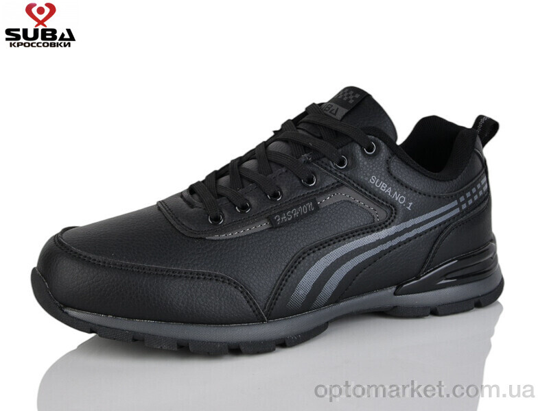 Купить Кросівки чоловічі A7723-1 піна Suba чорний, фото 1