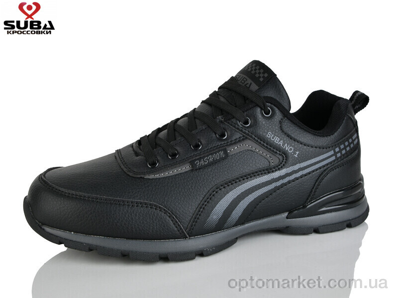 Купить Кросівки чоловічі A7723-1 піна Suba чорний, фото 1